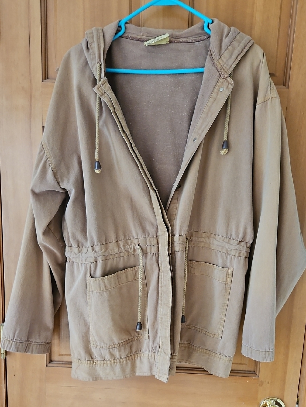 Neutral Zone Brand Size M Men's Hooded Performance Jacket - Brown